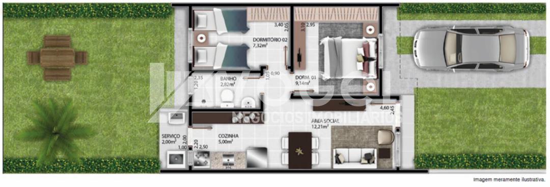 Casa à venda com 2 quartos, 45m² - Foto 3