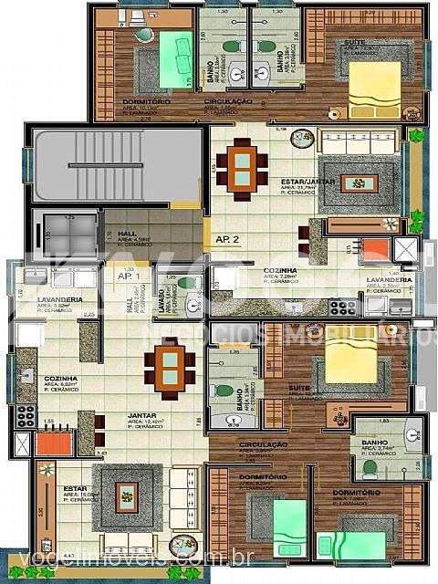 Apartamento à venda com 2 quartos, 77m² - Foto 2