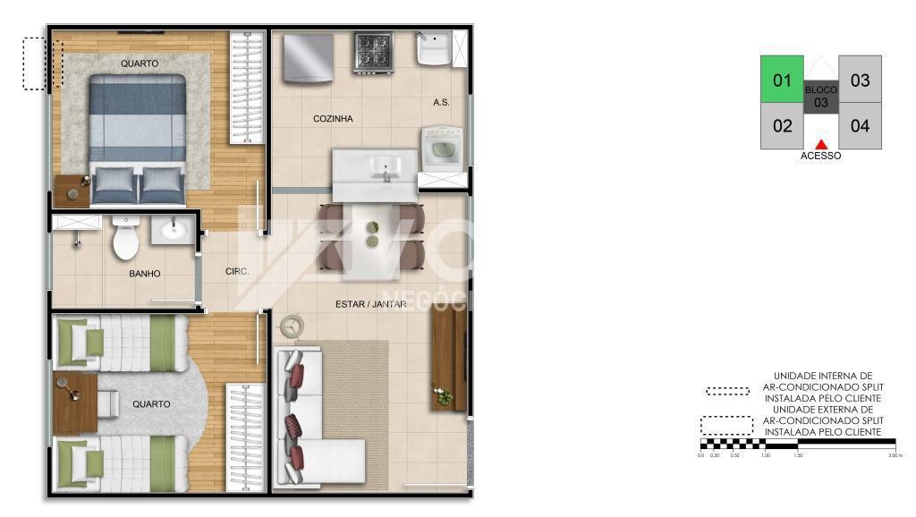 Apartamento à venda com 1 quarto - Foto 10