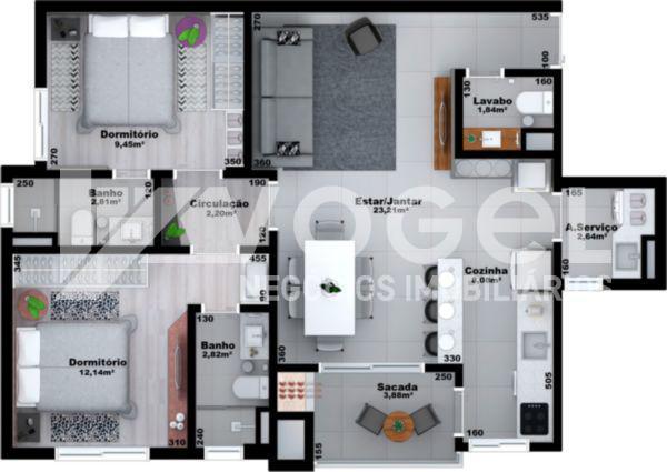 Apartamento à venda com 2 quartos, 100m² - Foto 7