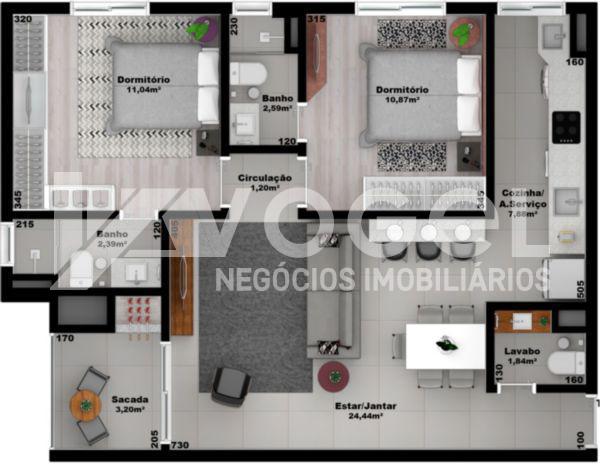 Apartamento à venda com 2 quartos, 100m² - Foto 8